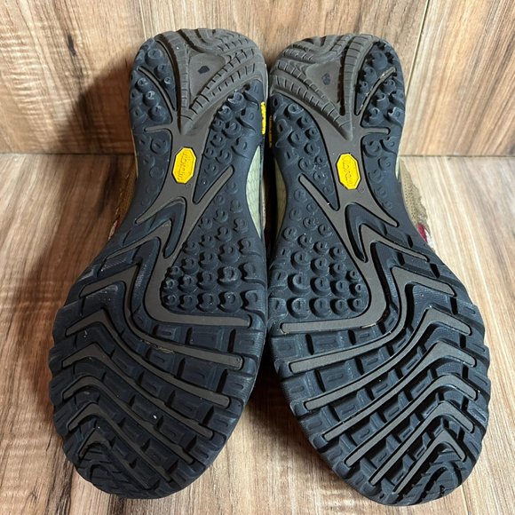 Merrell Siren Ventilator Womens Hiking Shoes Oak Brown Wine Red Trail Size 11 - Picture 6 of 8